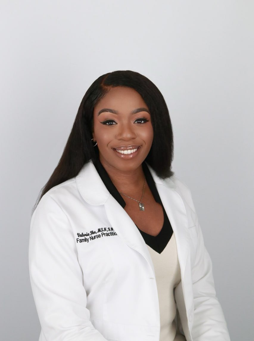 Female nurse after makeup