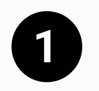Black circle with a white number one in the center.
