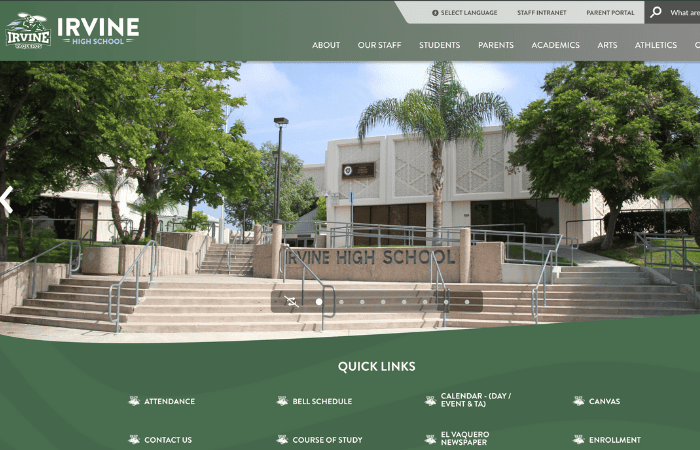 Irvine High School - High Schools in Irvine